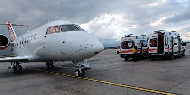Muş’ta Kalp Hastası Bebek Uçak Ambulansla İstanbul’a Getirildi